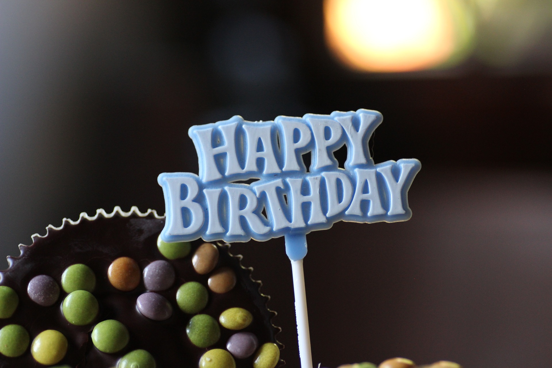 A happy birthday candle