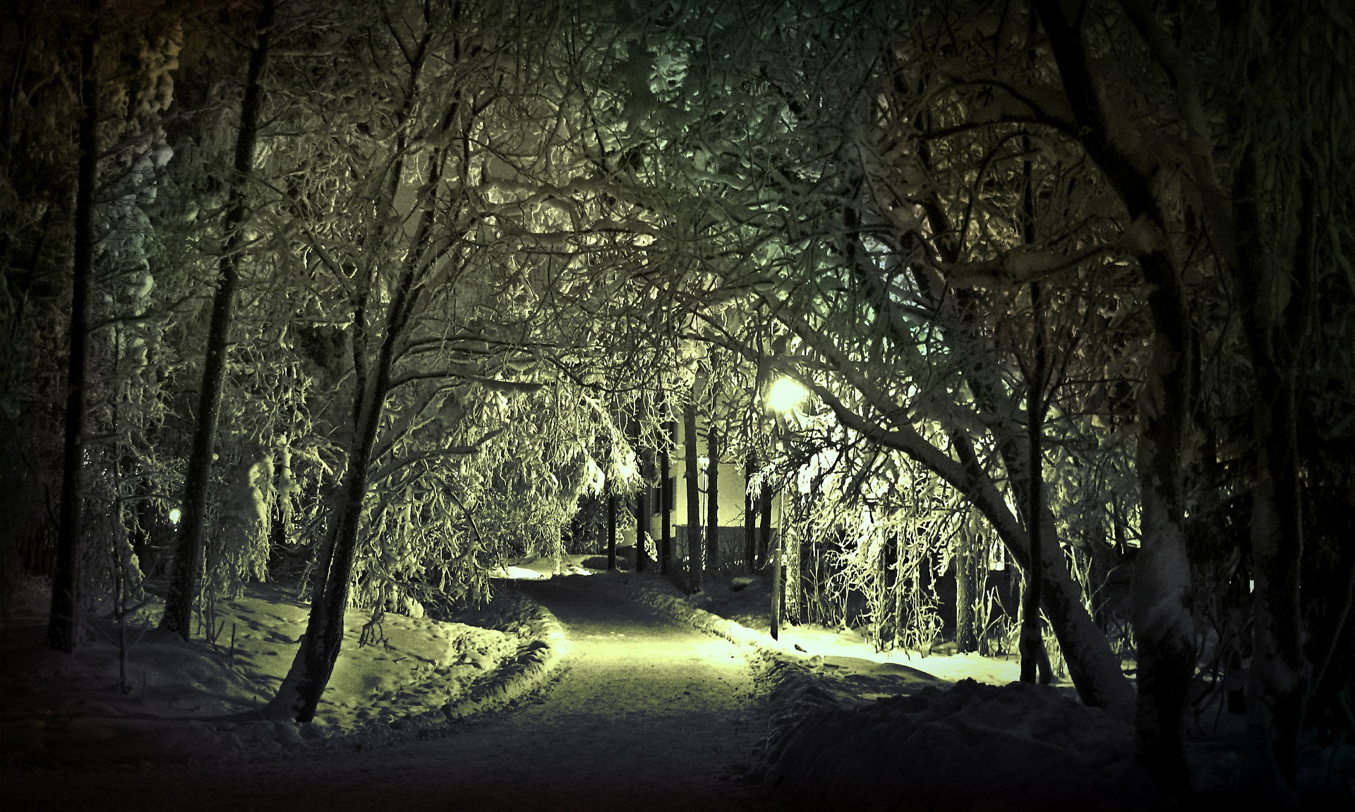 A wintery setting for a Christmas ghost story