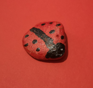 Painted stone