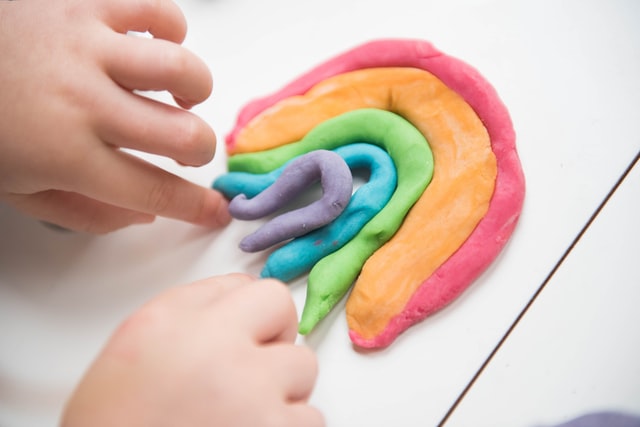 Things to do with kids at home - playdough